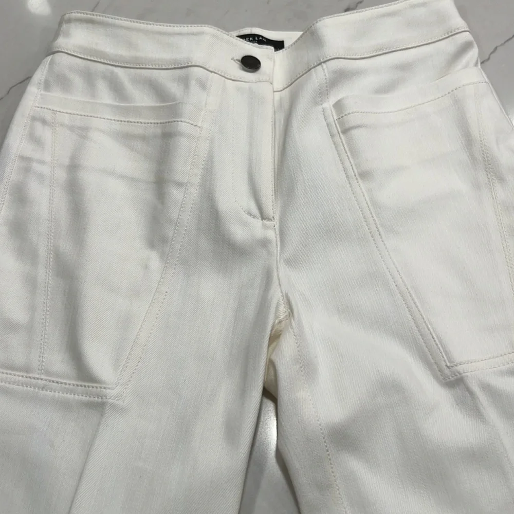 Derek Lam white denim wide leg high waisted Jeans NWT size 2